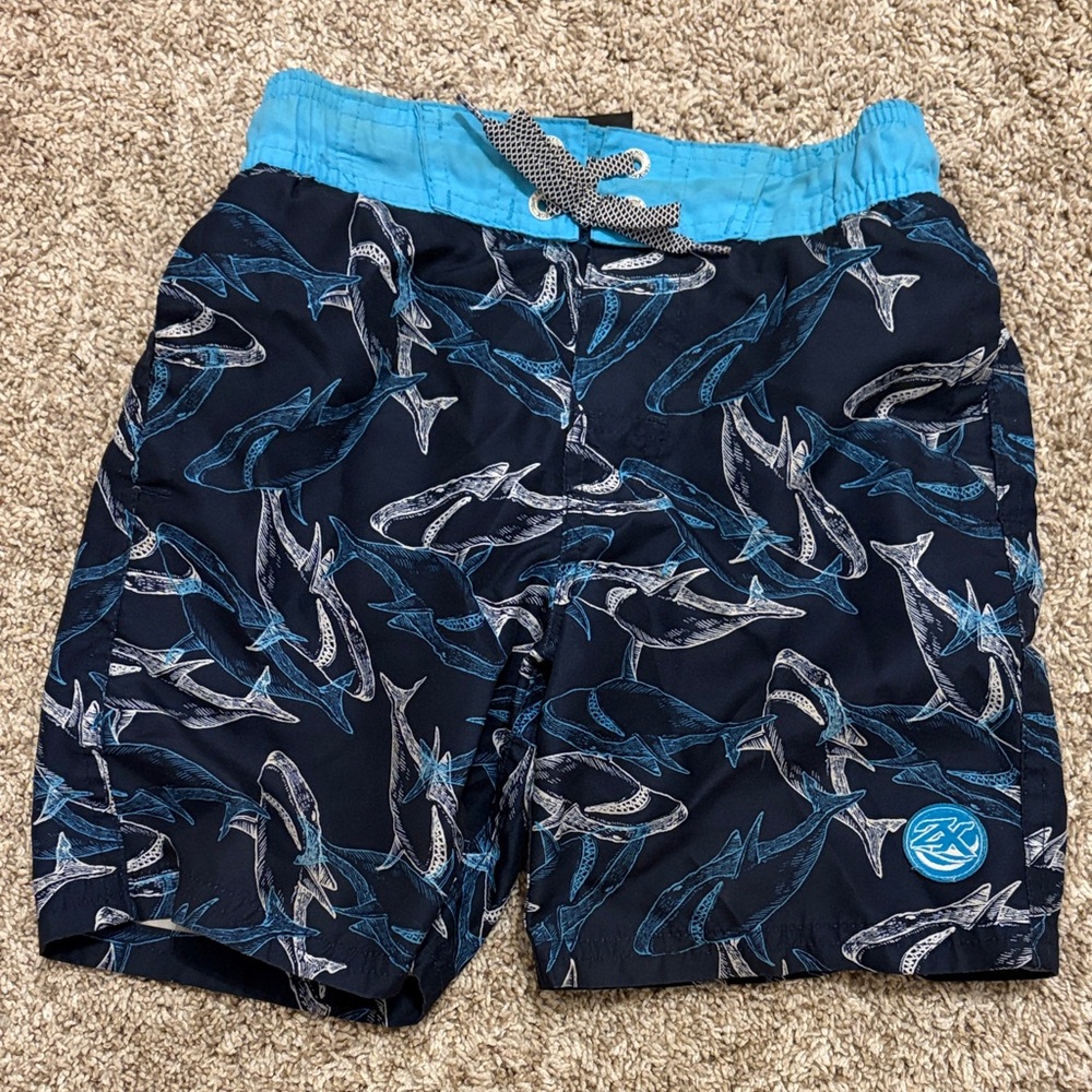 Shark Print Swim Shorts